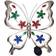 ValueLights Solar Outdoor Multi Coloured Wall Art Garden Fence Ornament Light