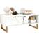 Homcom Living Room with Drawer and Open Shelves Coffee Table