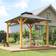 OutSunny 3x 3 M Double-Tier Hardtop Gazebo One Size