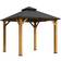 OutSunny 3x 3 M Double-Tier Hardtop Gazebo One Size