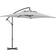 OutSunny 3 m Cantilever Parasol with Cross Base Light Grey