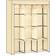 Homcom Fabric Portable with 8 Shelves 2 Hanging Rails Beige Wardrobe