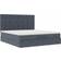 vidaXL Ottoman Bed with Mattresses 180 x 200 cm Dark Grey