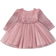 Shein Years Baby Girl Pink Floral Embroidery Mesh Patchwork Party Tulle Dress