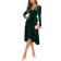 Shein Surplice Neck Knot Side Wrap Dress