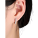 Shein Cubic Zirconia Decor Hoop Earrings