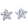 Shein Rhinestone Flower Stud Earrings
