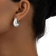 Shein pair Of Silver Fashion Simple Glossy CShaped Earrings