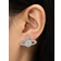 Shein 1pair Glamorous Zinc Alloy Rhinestone Planet Design Stud Earrings For Women For Daily Decoration