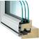 Traryd Fönster Optimal 12-05 Aluminium Fast fönster 3-glasfönster 120x50cm