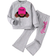 Shein Toddler Cartoon Print Crew Neck Sweatshirt And Flared Pants Set