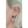 Shein 1pair Rhinestone Bow Drop Earrings
