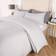 OHS Piped Edge Set Silver/Grey Duvet Cover Grey, Silver (198x137cm)