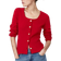 H&M Figurnaher Cardigan - Rot