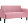 vidaXL Loveseat Rosa 109 cm Sammet Soffa 124cm 2-sits