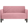 vidaXL Loveseat Rosa 109 cm Sammet Soffa 124cm 2-sits