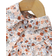 Shein Girls Floral Print Long Sleeve Netted Dress With Woven Belt