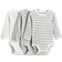 H&M Ribbad Body 3-Pack - Grå/Randig