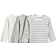 H&M Ribbad Body 3-Pack - Grå/Randig