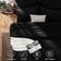 CozyLux Queen Comforter Set 7 Pieces Bedspread Black (223.5x223.5cm)