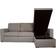 Ebuy24 Odin Hjørnesofa Med Opbevaring Højre Venstrevendt Grå Sand Sofa 230cm 4 personers