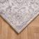 OHS Washable Vintage Printed Rug 80 x 150 cm Grey 80x150cm