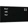vidaXL Wall-mounted Magnetic Board Black 80x40 cm Tempered Glass