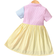 Shein Toddler Girls Colourblock Striped Print Shirt Dress