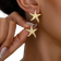 Shein pair Stylish Elegant Irregular Starfish Stud Earrings With Ocean Theme