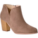 Shein Women Faux Suede Zip Side Boots, Round Toe Chunky Heeled Classic Boots