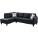 Ebern Designs Multi Color Sectional Linen Sofa 97" 2pcs 4 Seater