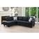 Ebern Designs Multi Color Sectional Linen Sofa 97" 2pcs 4 Seater