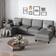 Ebern Designs Multi Color Sectional 106" Sectional Sofa 106.3" 3pcs 4 Seater