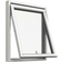 VillaFönster 40701063LAG VFV 10-8 Trä Vridfönster 3-glasfönster 100x80cm