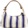 River Island Canvas Striped Charm Shoulder Bag - Blue