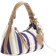 River Island Canvas Striped Charm Shoulder Bag - Blue