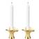 Georg Jensen Bloom forgyldt Lysestage 2stk