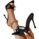 Shein Women High Heel Bowknot Sandals Breathable Mesh Stiletto Heeled Simple Black Slippers