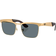Ray-Ban Unisex Wayfarer Deluxe - Sandblasted Legend Gold/Dark Blue Polarized