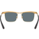 Ray-Ban Unisex Wayfarer Deluxe - Sandblasted Legend Gold/Dark Blue Polarized