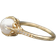 Shein PC Classical Cubic Zirconia & Faux Pearl Ring For Women For Wedding Anniversary Jewelry Gift