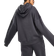 Kaiia Oversized Hættetrøje Med Logo - Mørkegrå