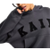 Kaiia Oversized Hættetrøje Med Logo - Mørkegrå