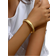 Shein 1pc Golden Fashionable & Simple Drum Surface Bracelet, Suitable For Daily Wear, Work, French-style Romantic Minimalist Wind, Friend Gathering, High-en