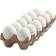 Creativ Company Plastägg/Påskägg Vit 6cm 12 st