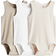 H&M Baby Beige 3-pak body uden ærmer 68 4-6M