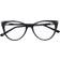 Scout Shiny Black Cat-Eye Acetate Eyeglasses Full Rim