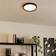 Eglo Basic Idun-E Black Ceiling Flush Light