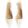 H&M Ladies White Textured slingbacks