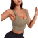 Shein Sport Studio Solid Color Wide Strap Simple Seamless Sports Bra, Casual Daily Wear
